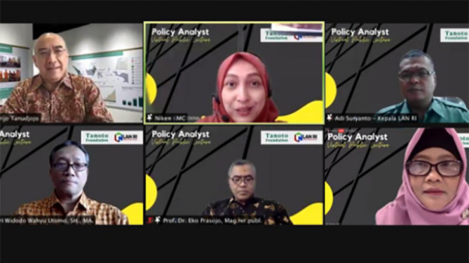Zoom meeting LAN dengan Tanoto Foundation 