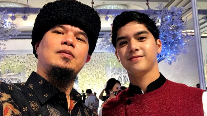 Ahmad Dhani hadiri pernikahan Atta-Aurel bersama putra sulungnya, Al Ghazali