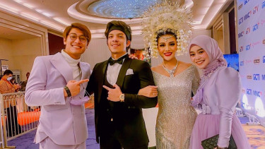 Rizky Billar-Lesti Kejora hadiri pesta pernikahan Atta-Aurel