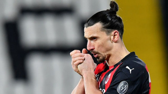Striker AC Milan, Zlatan Ibrahimovic.