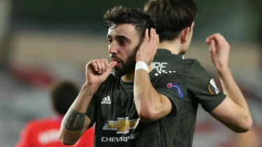 Gelandang Manchester United, Bruno Fernandes