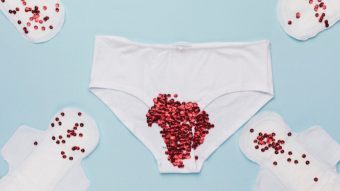 Ilustrasi menstruasi/haid