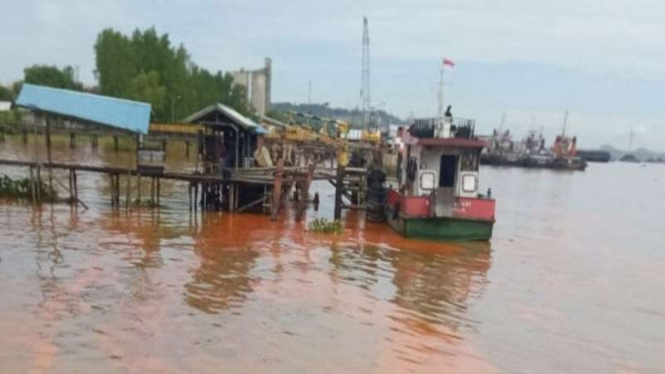 Perairan Sungai Mahakam di kawasan Simpang Paser, Palaran, Samarinda