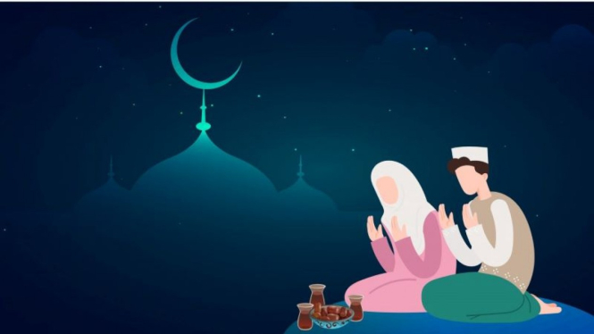 Ilustrasi berdoa
