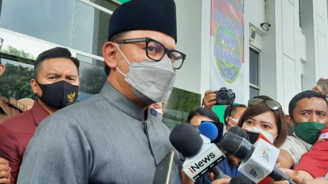 Wali Kota Bogor Bima Arya usai jadi saksi persidangan di PN Jaktim