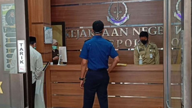 Kantor Kejaksaan Negeri Depok, Jabar, Kamis, 15 April 2021.