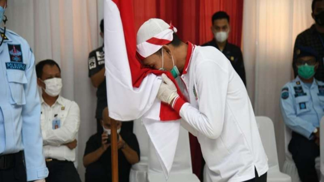 Narapidana terorisme mengucapkan ikrar setia kepada NKRI
