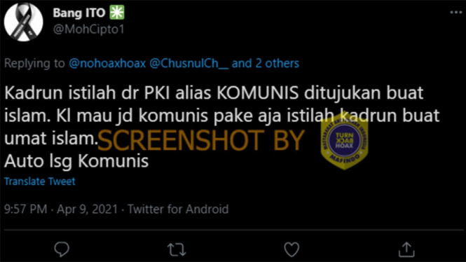 cuitan soal kadrun.