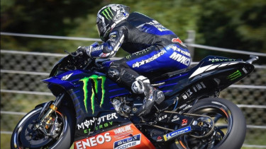 Pembalap Monster Energy Yamaha, Maverick Vinales. 