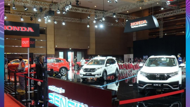 Ilustrasi pameran mobil