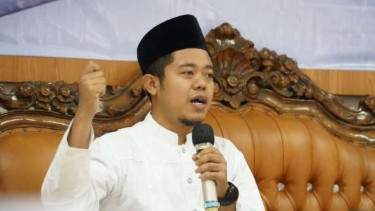 Seorang mantan mahasiswa Indonesia di Suriah, Muhammad Najih Arromadloni, ketika berbicara dalam forum diskusi bertajuk “Terorisme Musuh Kita Bersama" yang diselenggarakan oleh Kepolisian Daerah Jawa Tengah di Semarang, Kamis, 22 April 2021.