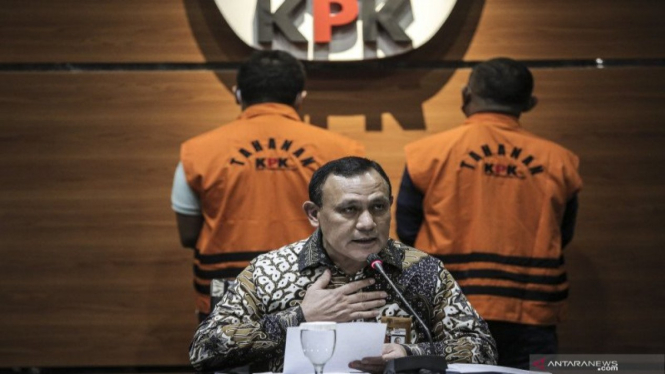 Ketua KPK Firli Bahuri menetapkan kasus suap penyidik KPK Stephanus Robin