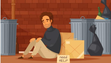 Ilustrasi potret kemiskinan di perkotaan (sumber: freepik)