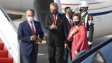 PM Malaysia Muhyaddin Yassin Tiba di Indonesia