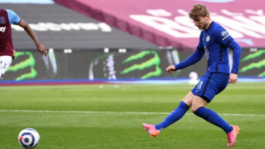 Striker Chelsea, Timo Werner. 