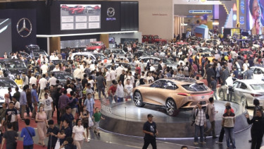 Ilustrasi pameran mobil