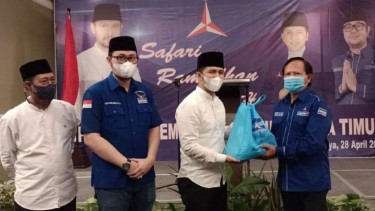 Silaturrahim dan konsolidasi DPD Partai Demokrat Jatim di Surabaya.