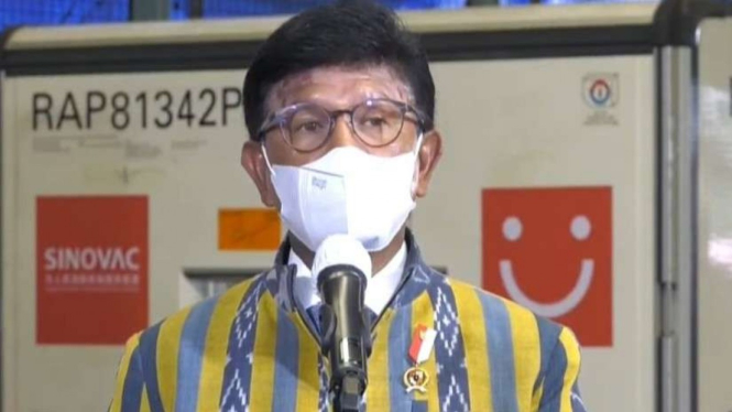 Menteri Komunikasi dan Informatika Johnny G. Plate.