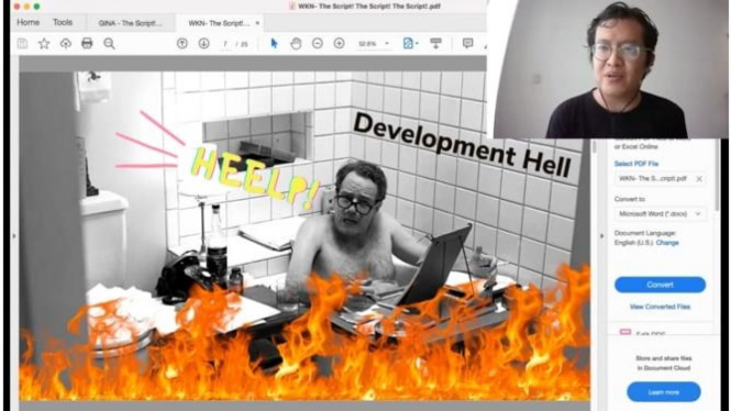 Salman Aristo ketika memberikan kuliah umum virtual di Universitas Padjadjaran. (dok. Tangkapan layar/Zoom)