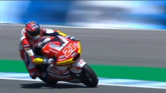 Pembalap Federal Oil Gresini, Fabio Di Giannantonio. 