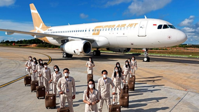 Super Air Jet, maskapai baru di industri penerbangan Indonesia.