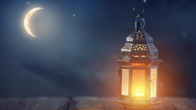 Ilustrasi Bulan Ramadan.