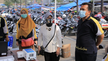 Dinkes Kota Tangerang gelar tes GeNose di Terminal Poris jelang masa larangan mudik.