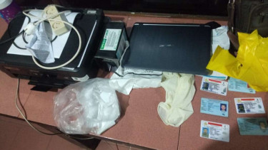 Barang bukti pengungkapan tes antigen palsu