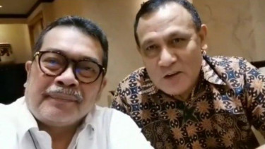 Ketua KPK Firli Bahuri dengan Komisaris PT Pelindo I Timbo Siahaan.