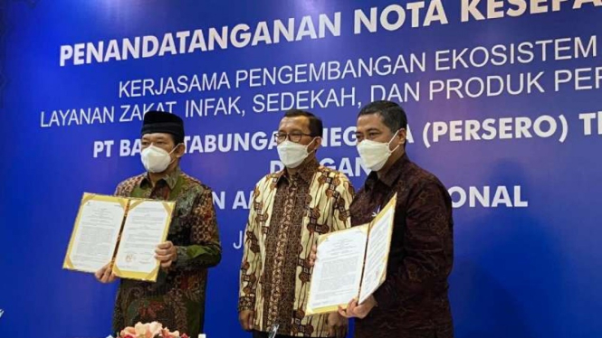 Kerja sama BTN Syariah denagn BAZNAS.