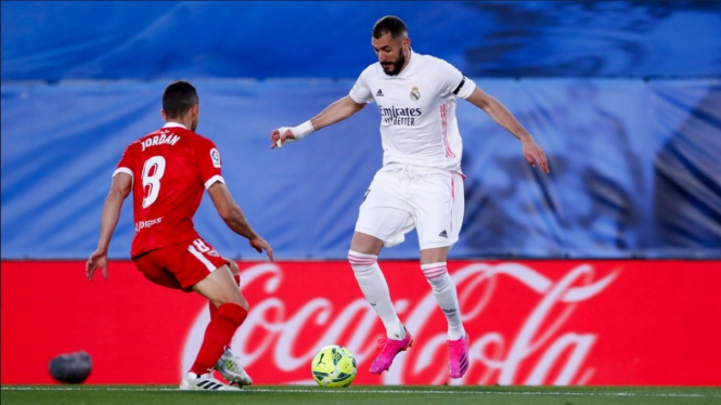 Pertandingan Real Madrid vs Sevilla dalam lanjutan LaLiga 2020/21.