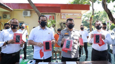 Polda NTB ungkap penangkapan sepanjang ramadhan 2021, Senin, 10 Mei 2021. 