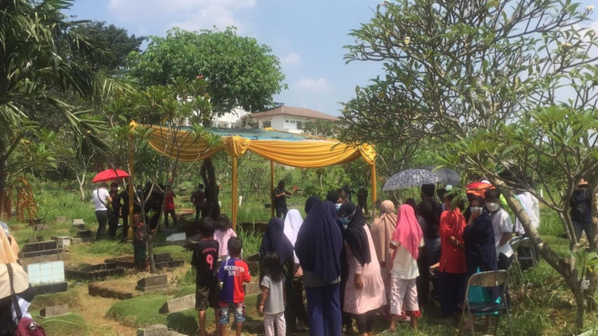 Suasana jelang pemakaman Bang Sapri