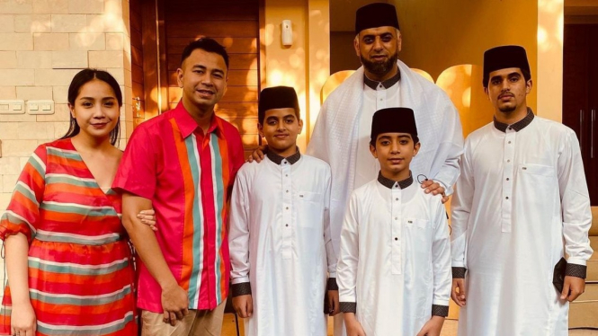 Silaturahmi Raffi Ahmad, Nagita Slavina dan Syekh Muhammad Jaber