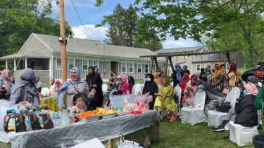 Halal bihalal diaspora Indonesia di Connecticut, AS.