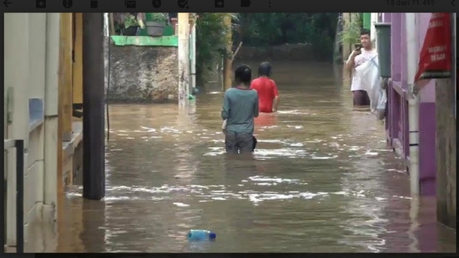 Ilustrasi  banjir.