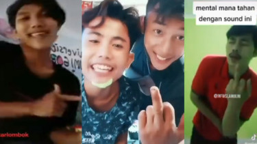 Viral tiga konten kreator joget TikTok hina Palestina (Foto/ Instagram/infoseputarlombok/clickbandungcom/evieefendie)