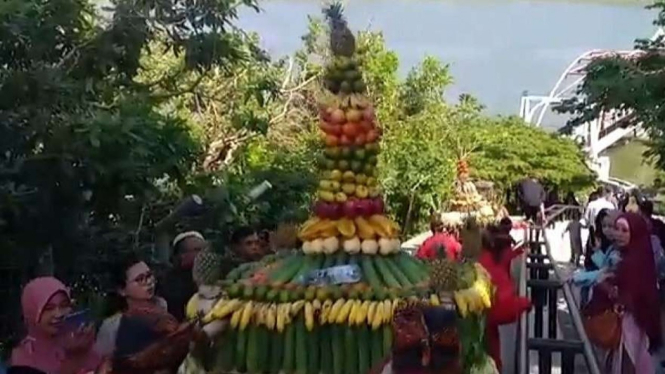 Tradisi Syawalan di Semarang pada masa sebelum pandemi.
