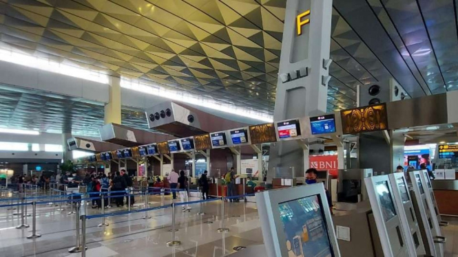 Suasana Bandara Soekarno Hatta, Tangerang. (ilustrasi)