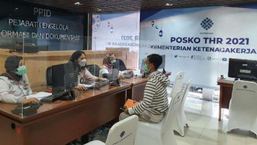 Posko THR Lebaran 2021.