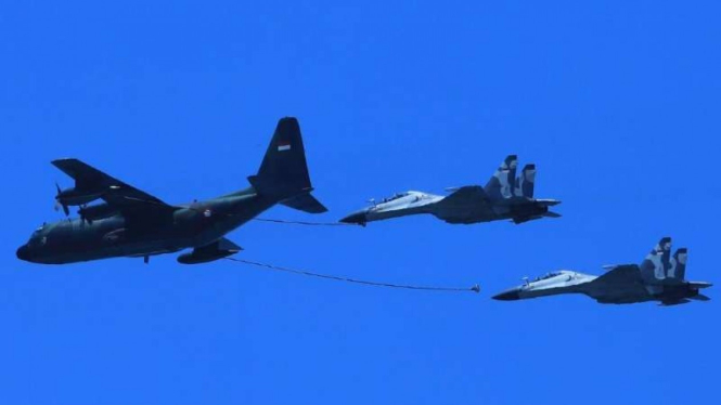 VIVA Militer: Jet tempur Sukhoi Su-27 TNI Angkatan Udara