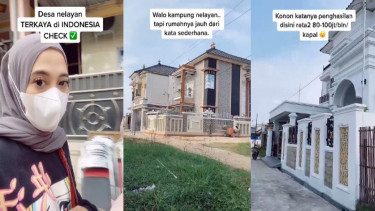 Viral nelayan di Bendar Juwana Pati Kaya-kaya (TikTok/elizasifaa)