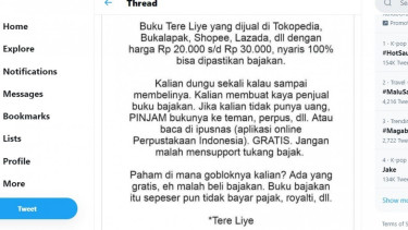 Trending di Twitter soal buku 