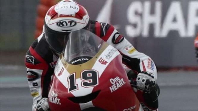 Pembalap Indonesia di Moto3, Andi Farid Izdihar alias Andi Gilang. 