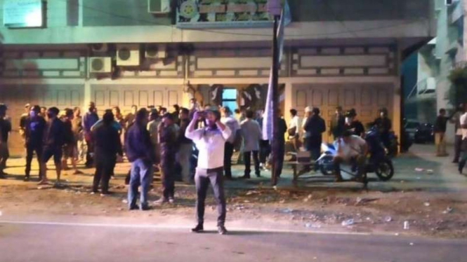 Suasana lokasi bentrokan (Foto ilustrasi).