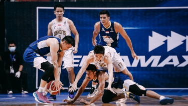 Pertandingan semifinal IBL 2021 antara Satria Muda vs West Bandits Solo