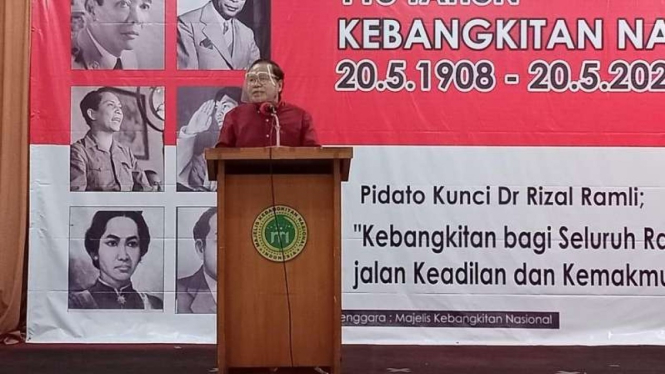 Rizal Ramli, dalam orasi kebangsaan di Gedung Joang, Jakarta, Jumat, 28 Mei 2021