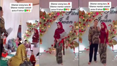 Viral cewek berjilbab dilamar mantan (TikTok/fitri_arianii)