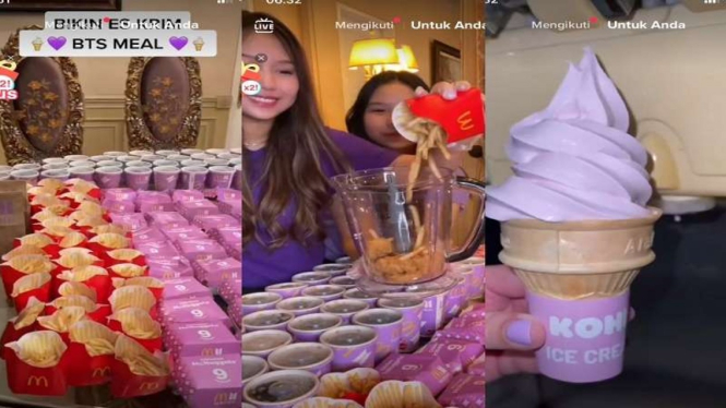 Sisca Kohl bikin BTS Meal jadi es krim