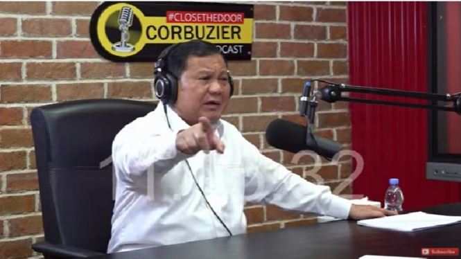 Prabowo jadi bintang tamu di acara Podcast Deddy Corbuzier